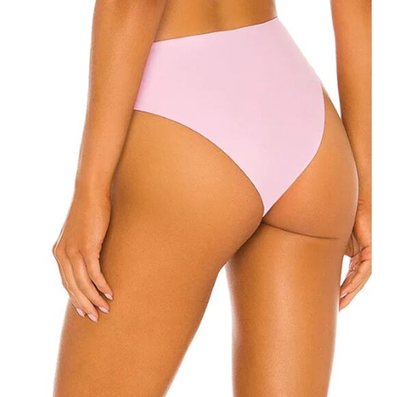Tularosa Pastel Pink Cheeky Bikini Bottom XL High Cut Solid Revolve Kyndle NEW - Picture 3 of 8